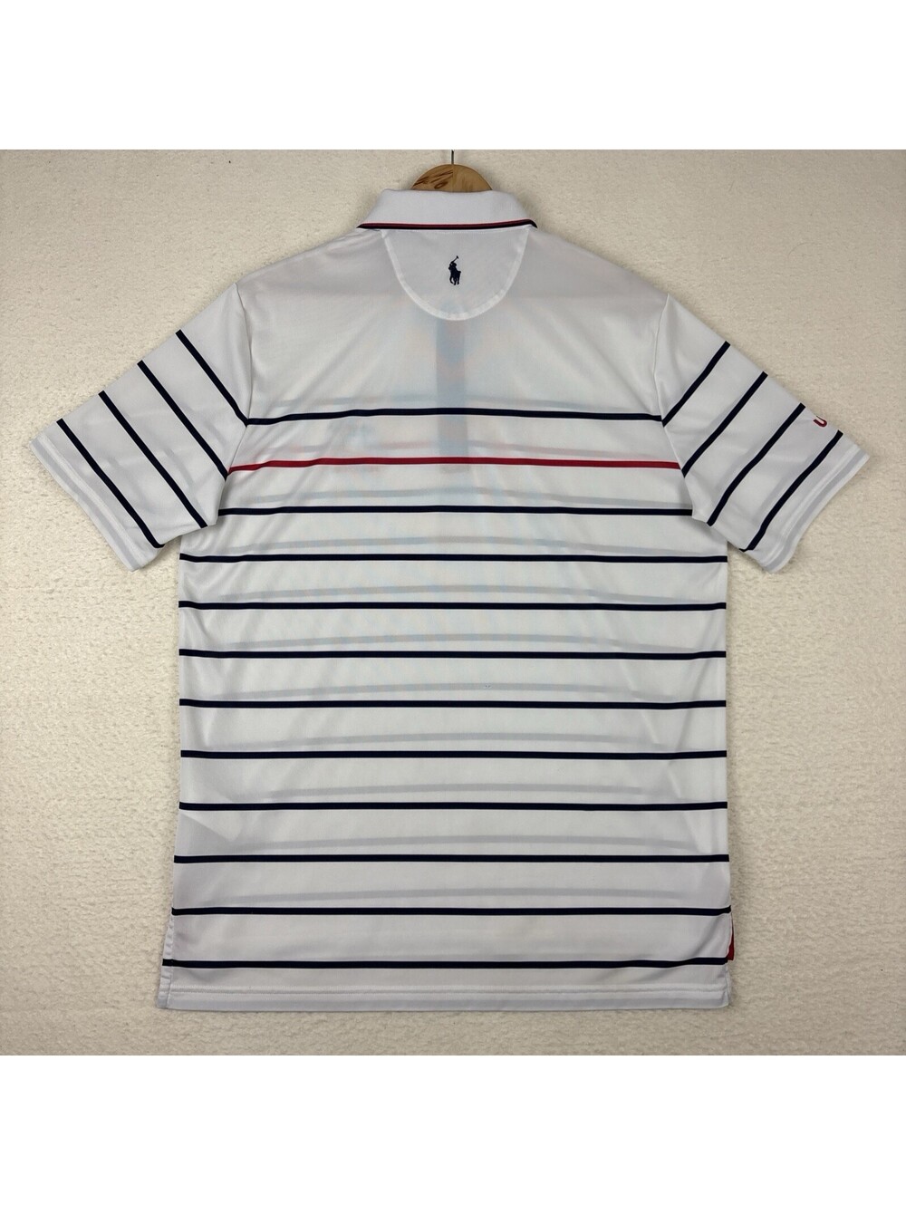 US Open Collection by Ralph Lauren Polo Shirt Mens L Striped Pebble Beach 2019 - Picture 6 of 9
